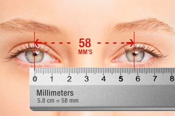 eye pupil distance measurements